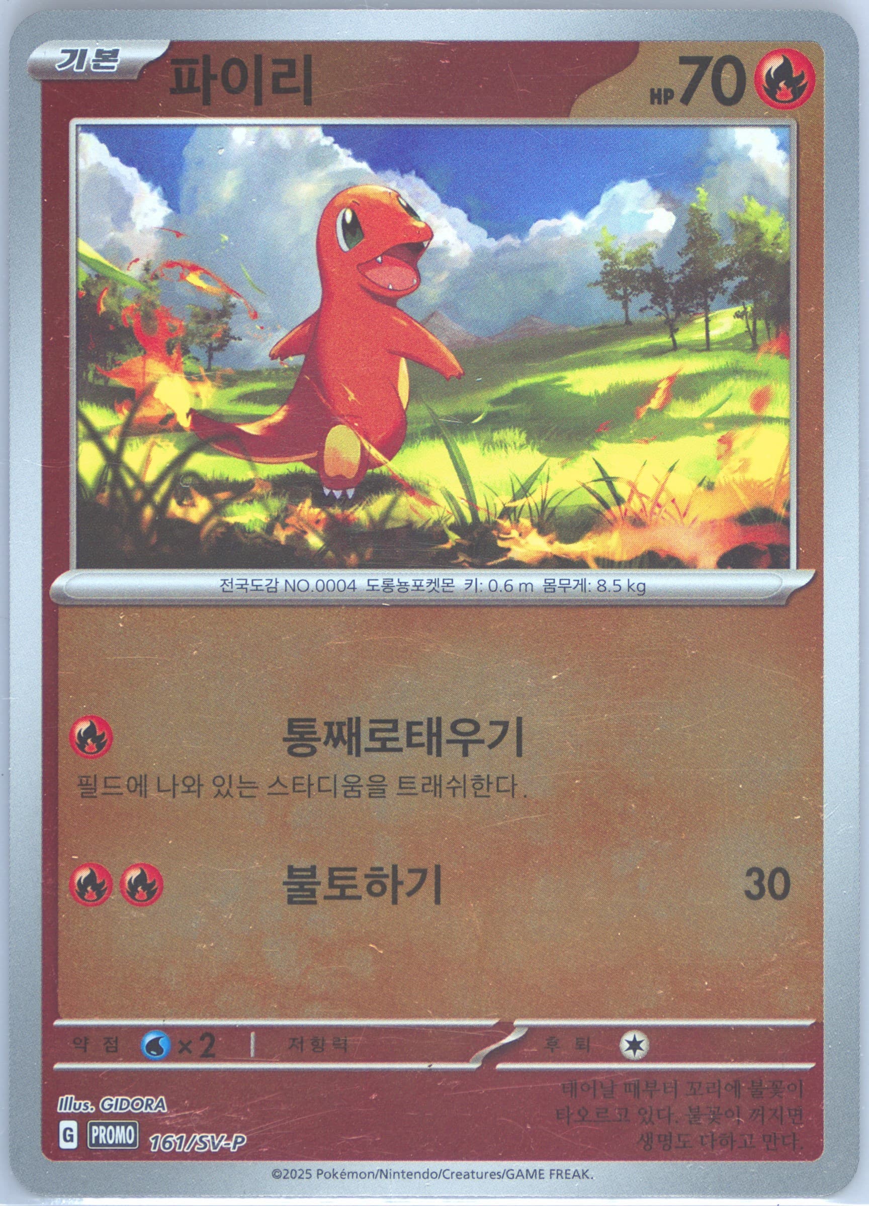 Charmander Special Jumbo Card Set Charizard EX (161) 2025 Pokemon Korean SV-P Promo
