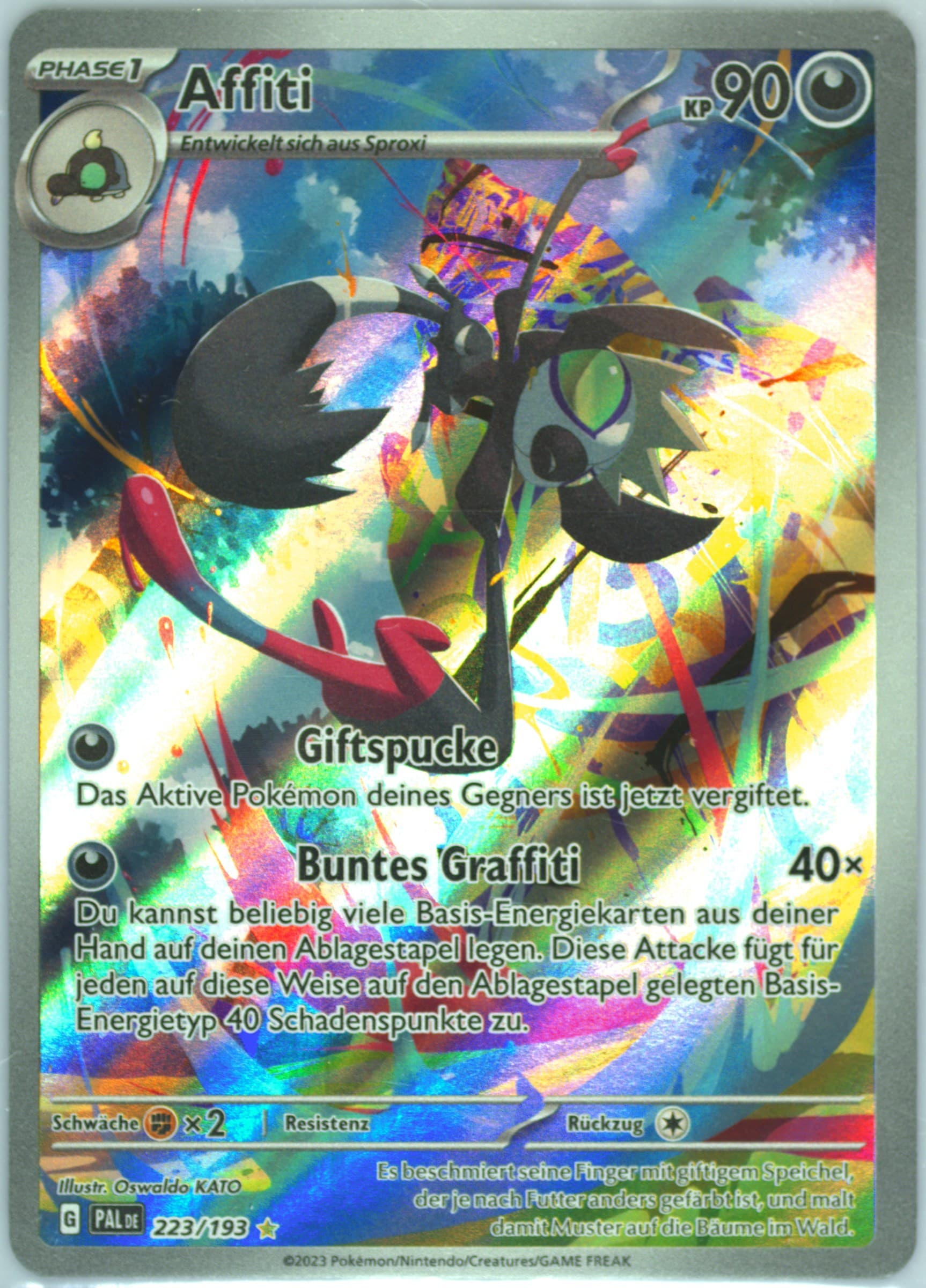 Grafaiai Illustration Rare (223) 2023 Pokemon German Pal de-Paldea Evolved