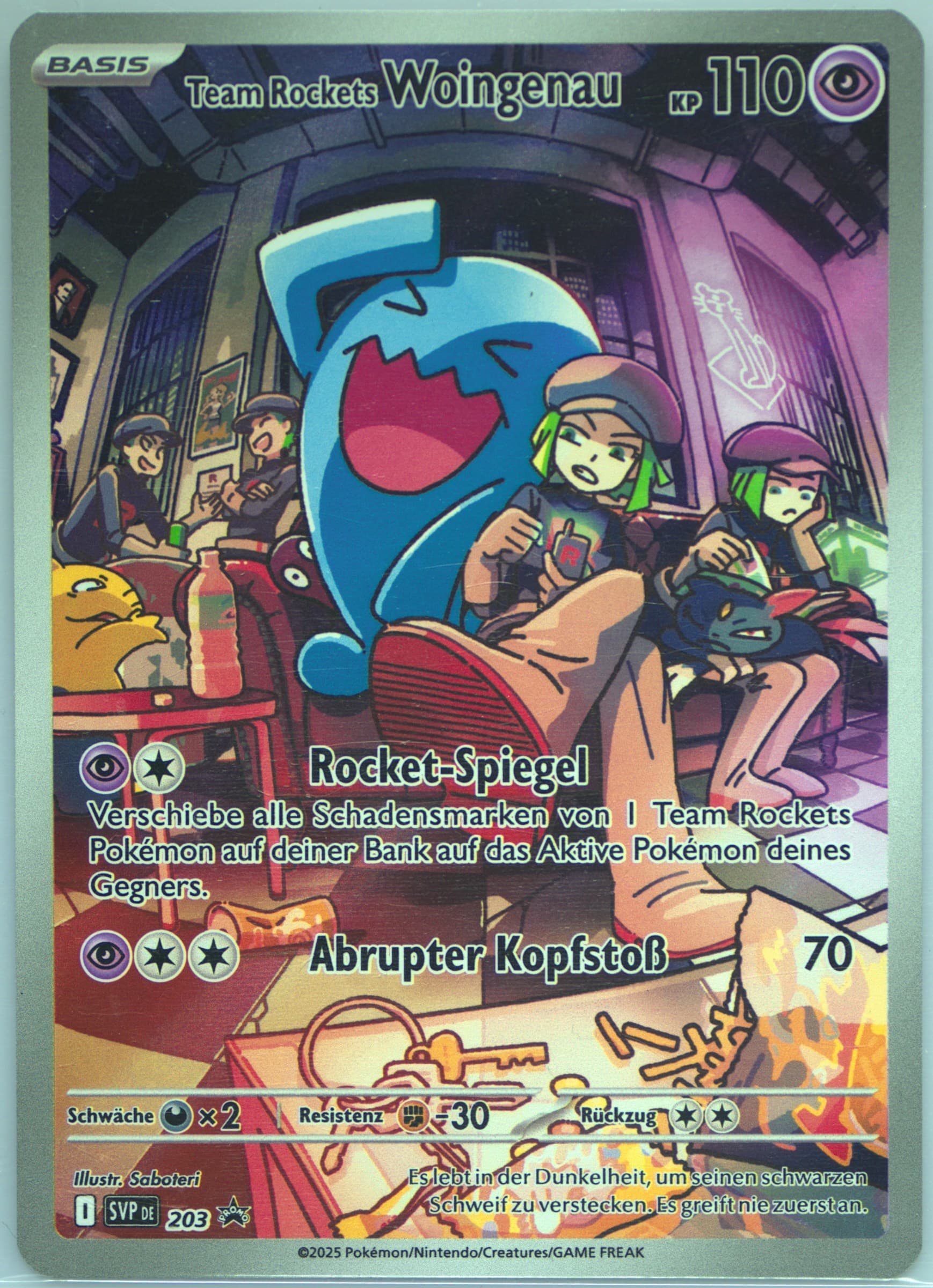 Team Rocket's Wobbuffet Destined Rivals Elite Trainer Box (203) 2025 Pokemon German Svp de-SV Black Star Promo