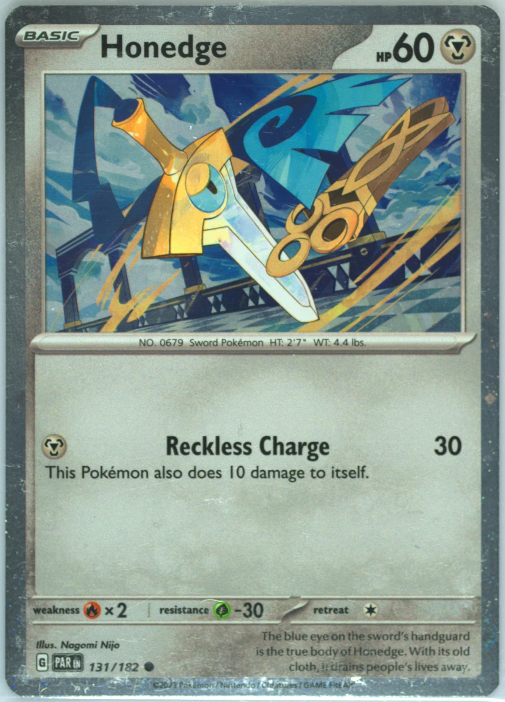 Honedge Aegislash EX Box (131) 2023 Pokemon Par EN-Paradox Rift