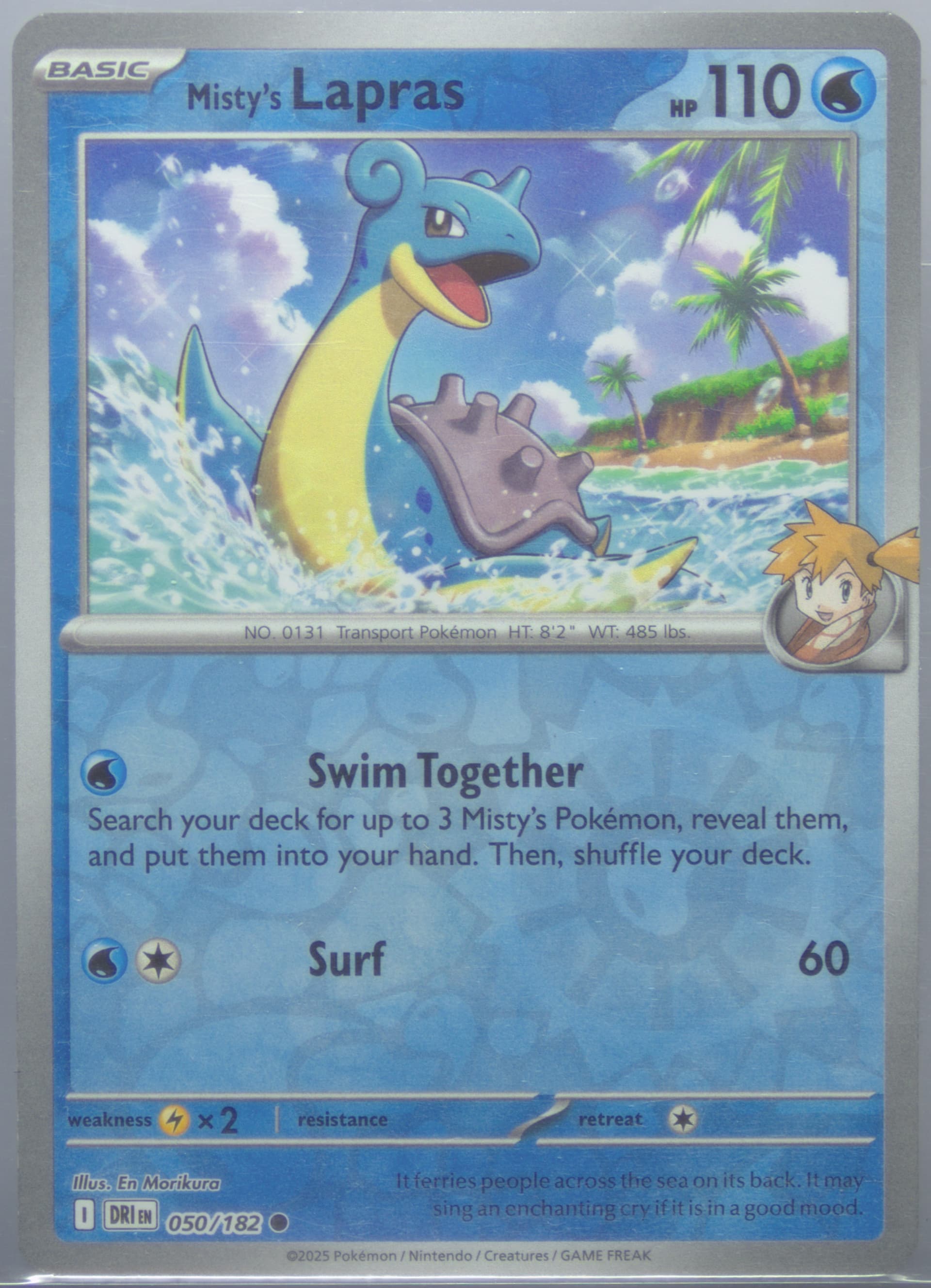 Misty's Lapras Reverse Holo (050) 2025 Pokemon Dri EN-Destined Rivals