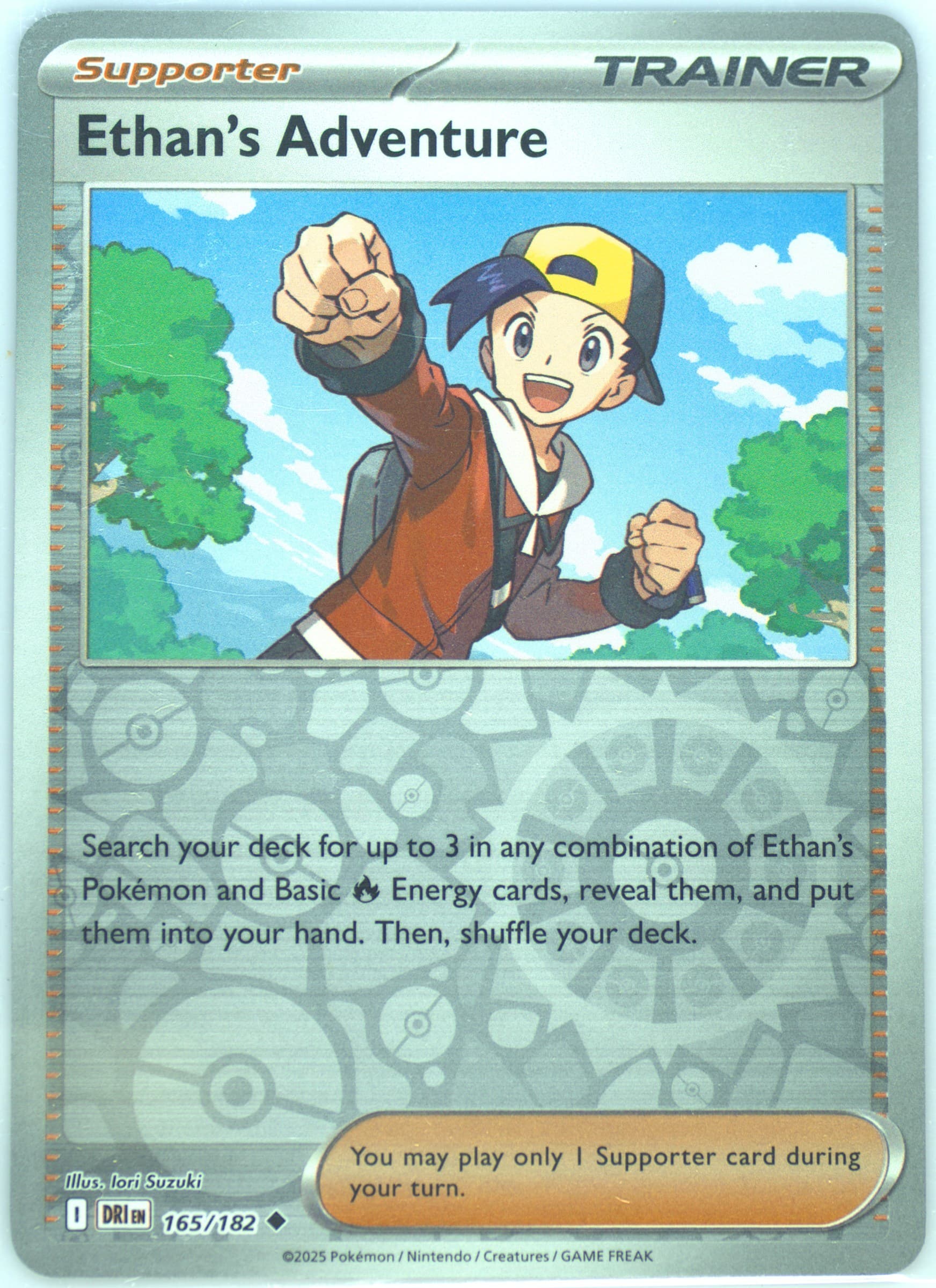 Ethan's Adventure Reverse Holo (165) 2025 Pokemon Dri EN-Destined Rivals