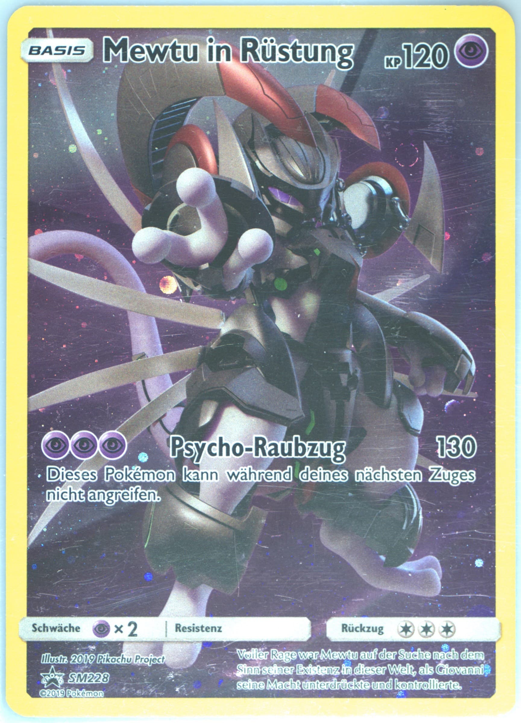 Mewtu in Rustung Fall 2019 Collector Chest-German (SM228) 2019 Pokemon SM Black Star Promo
