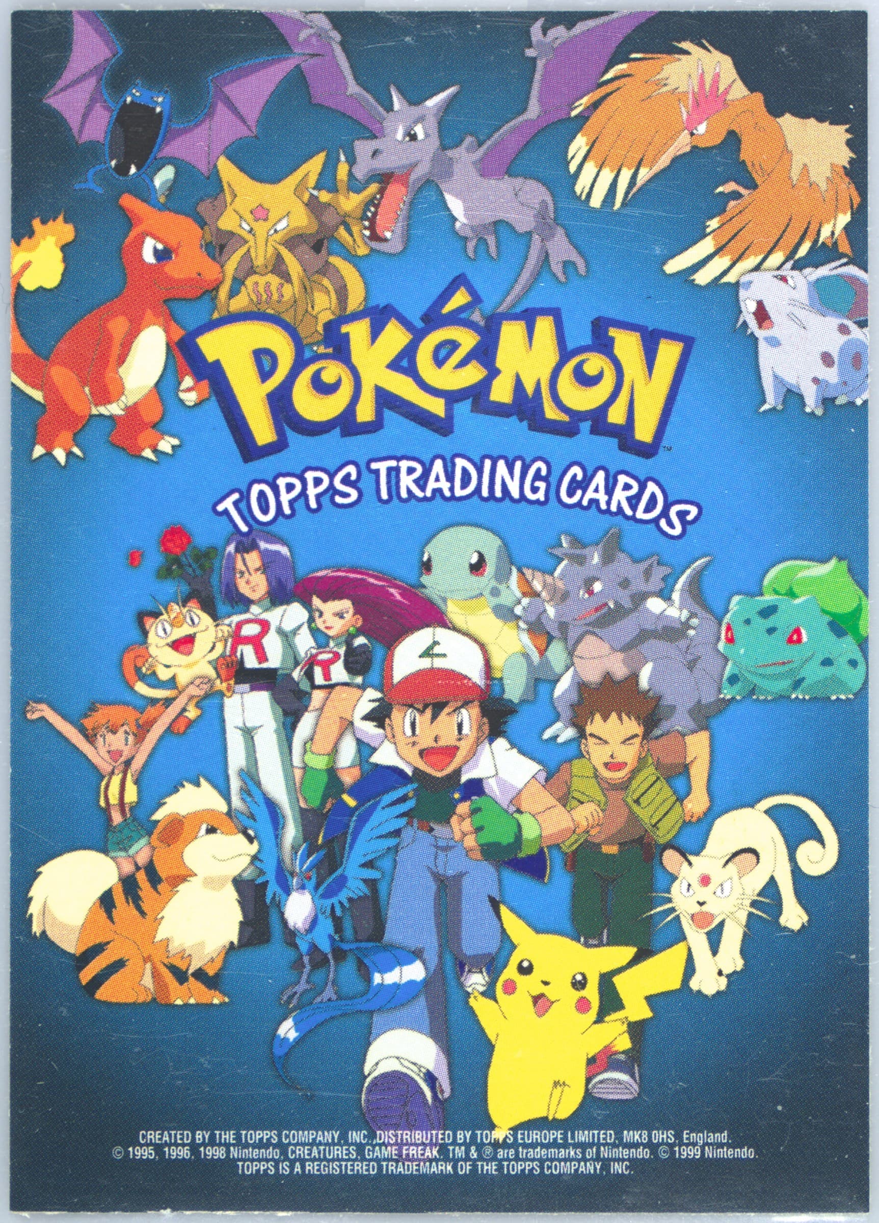 Checklist French 1999 Topps Pokemon TV