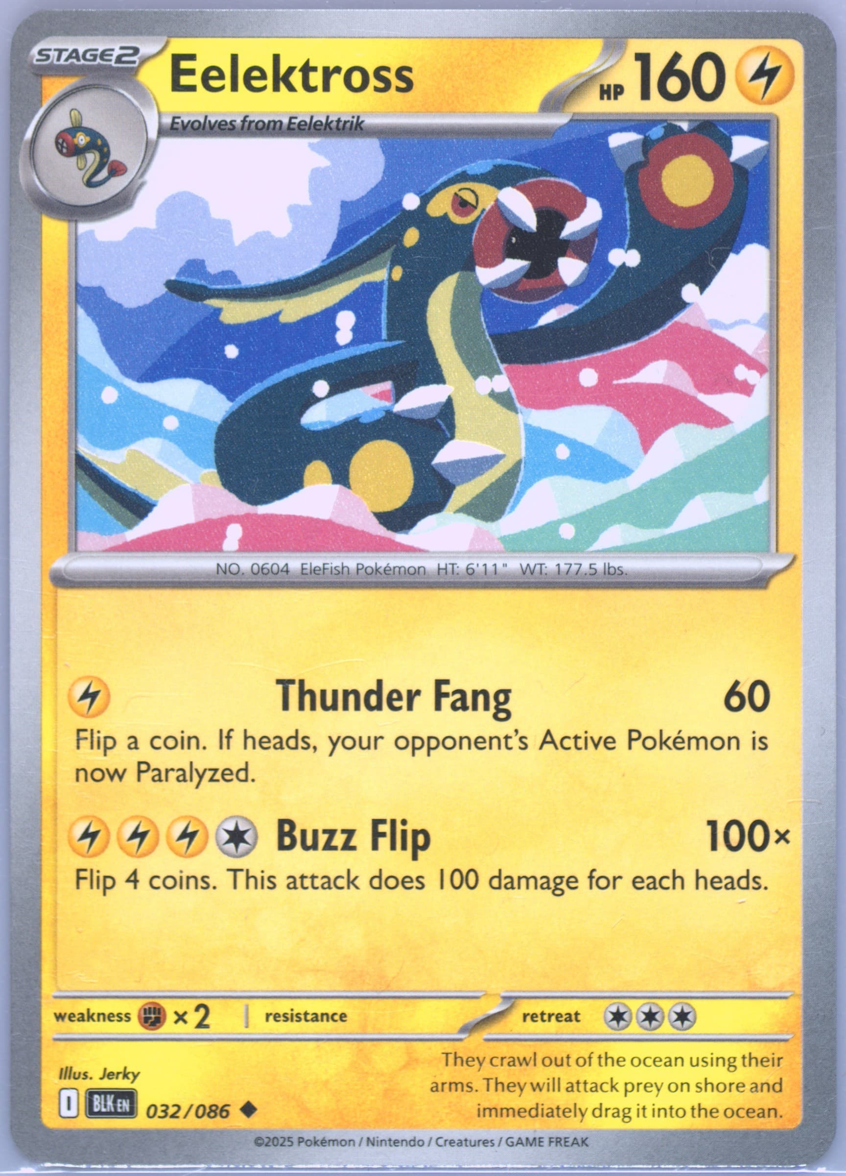 Eelektross (032) 2025 Pokemon Blk EN-Black Bolt