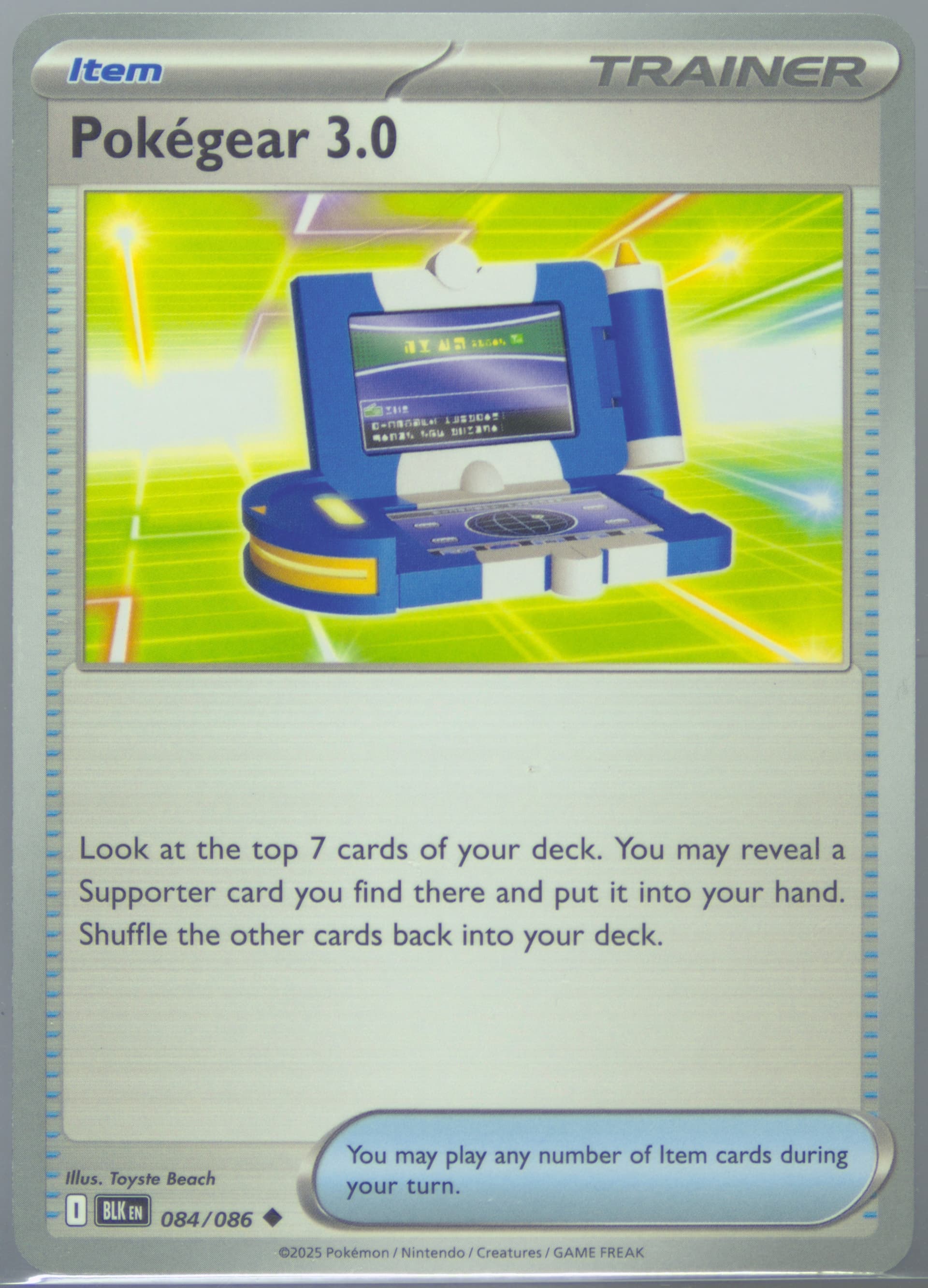 Pokegear 3.0 (084) 2025 Pokemon Blk EN-Black Bolt
