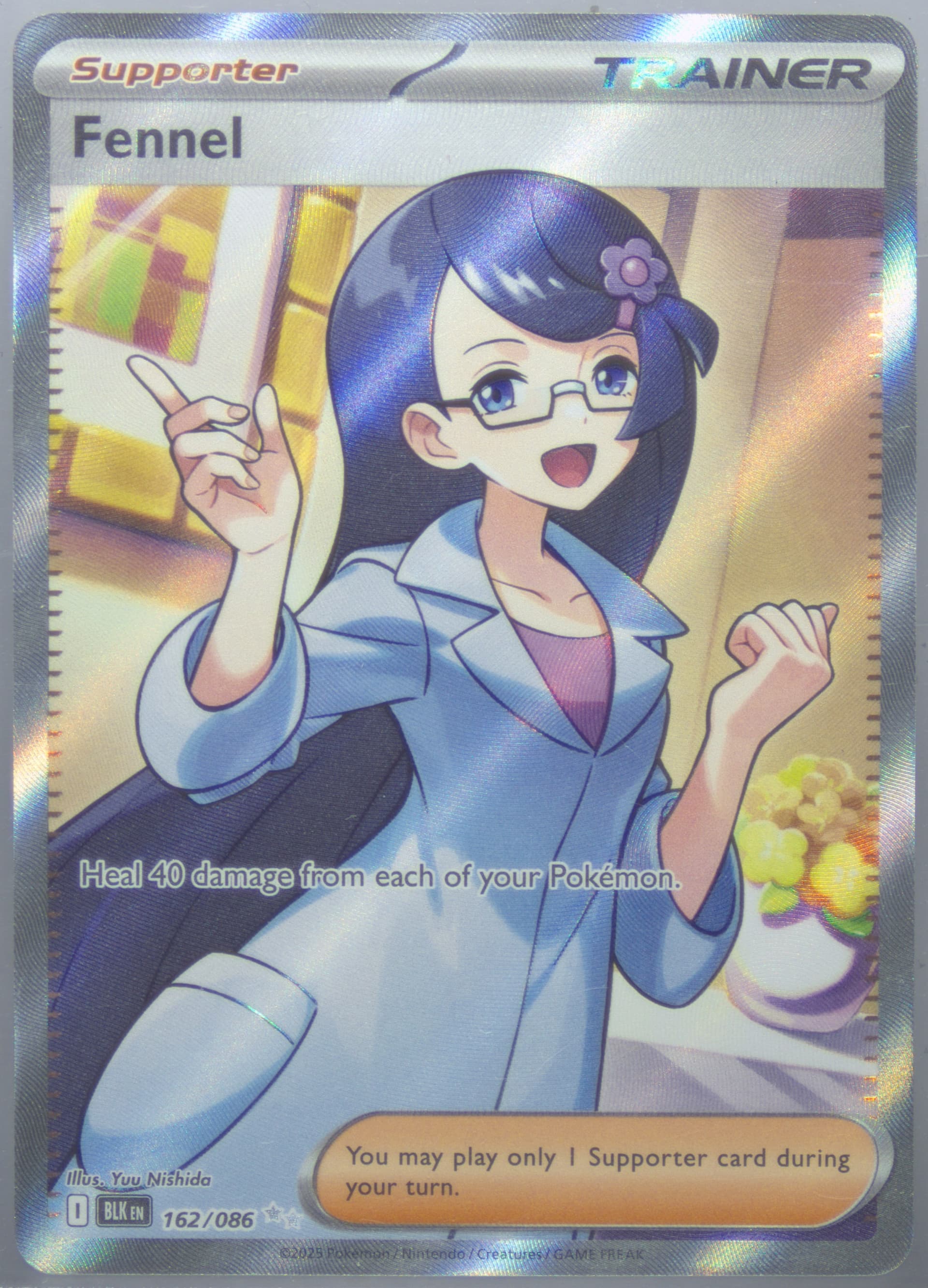 Fennel Ultra Rare (162) 2025 Pokemon Blk EN-Black Bolt