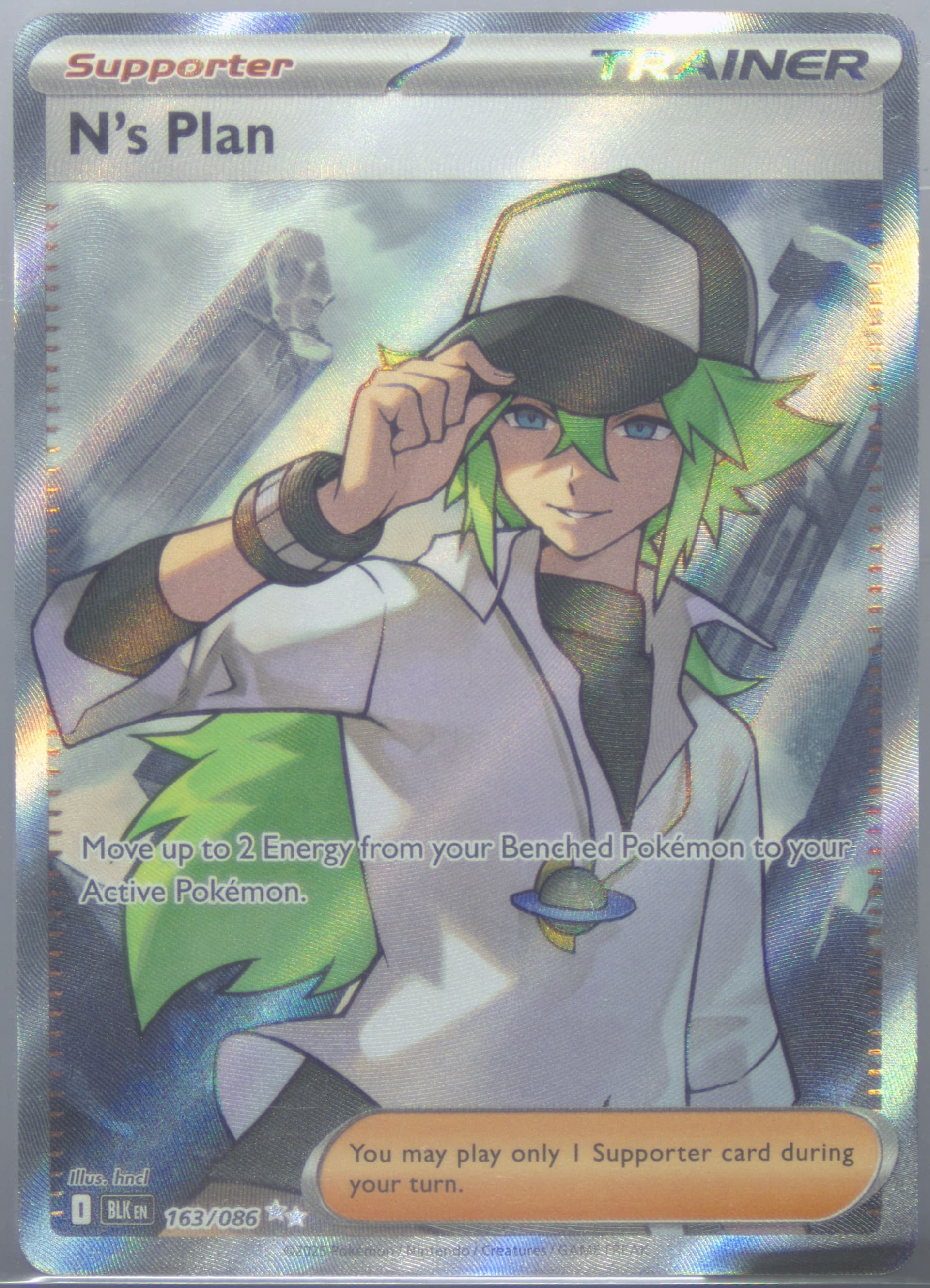 N's Plan Ultra Rare (163) 2025 Pokemon Blk EN-Black Bolt