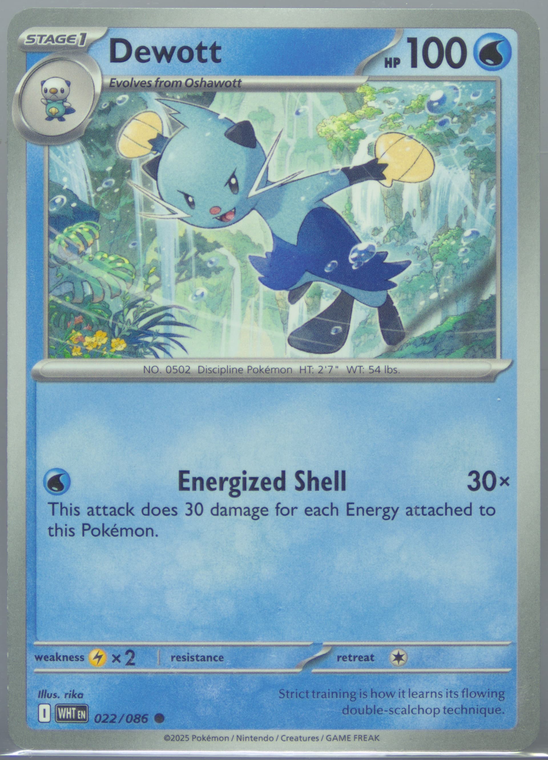 Dewott (022) 2025 Pokemon Wht EN-White Flare