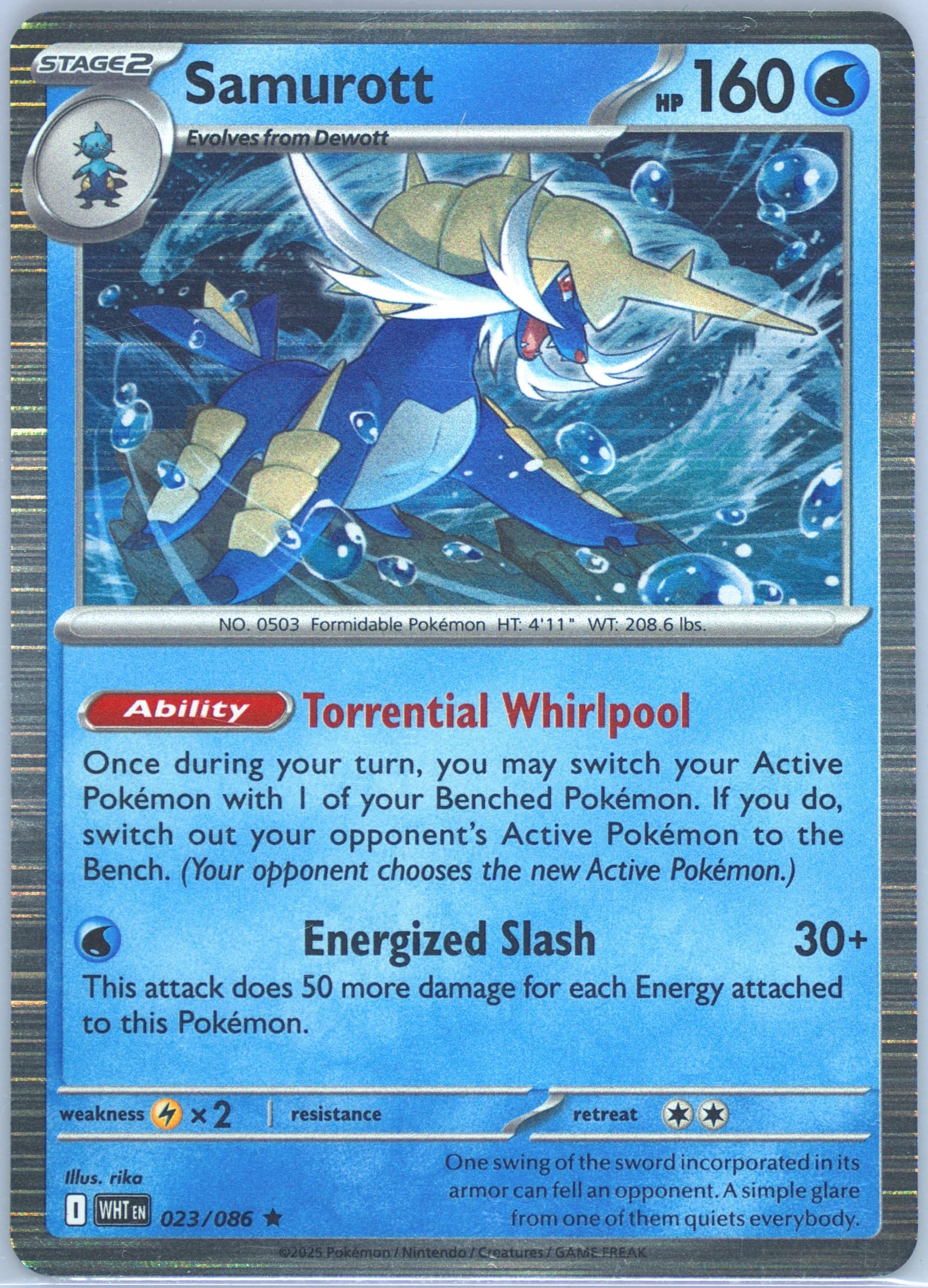 Samurott (023) 2025 Pokemon Wht EN-White Flare