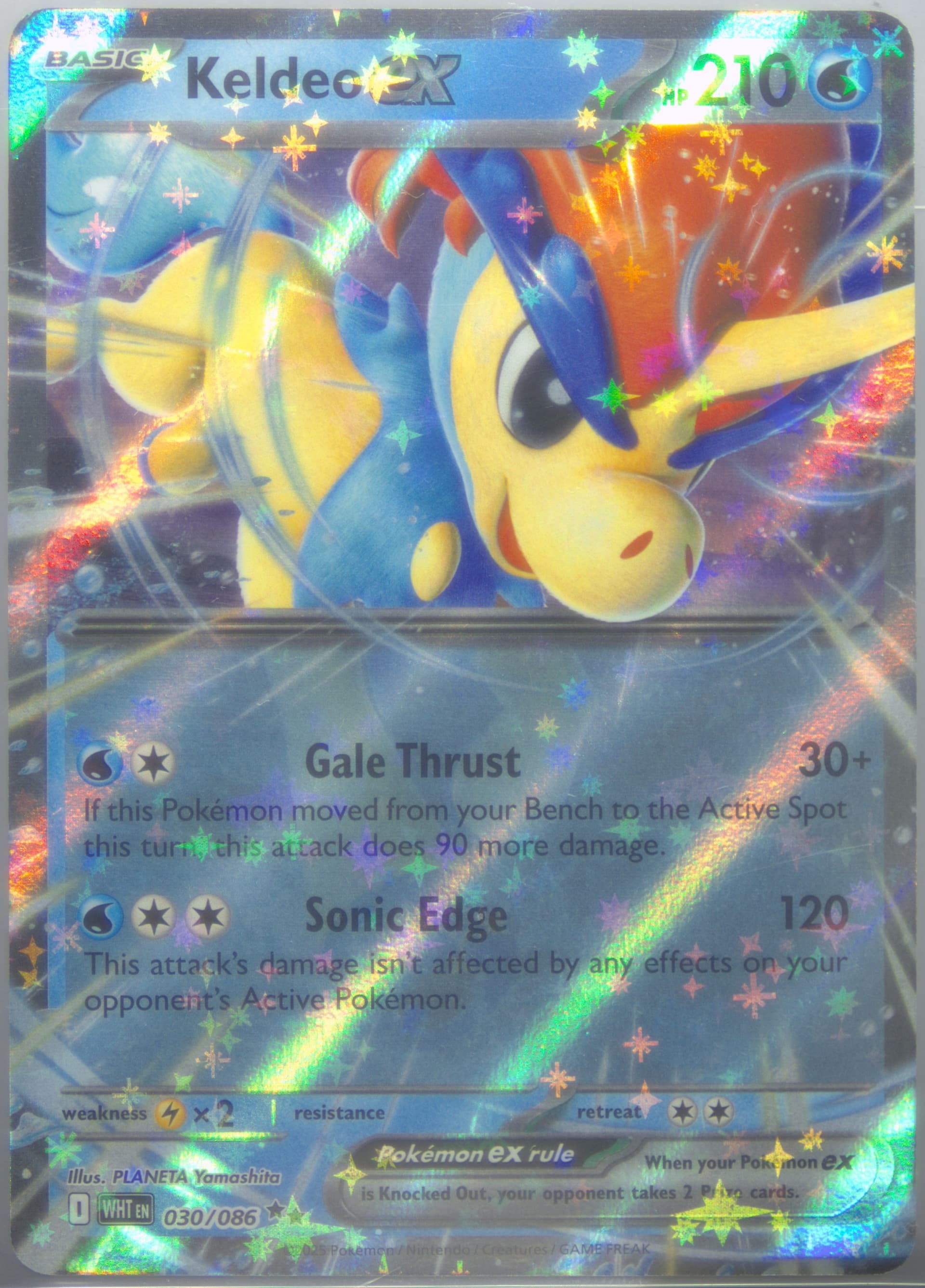 Keldeo EX (030) 2025 Pokemon Wht EN-White Flare