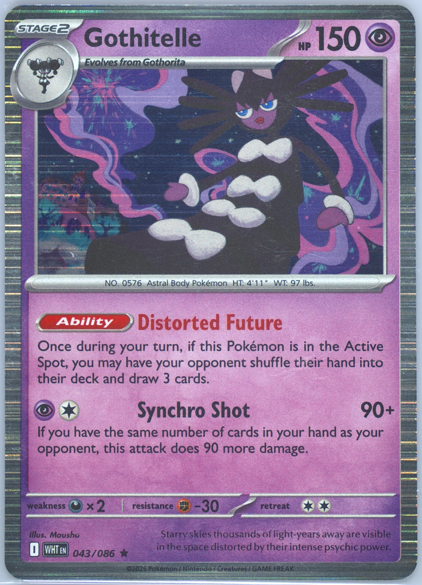 Gothitelle (043) 2025 Pokemon Wht EN-White Flare
