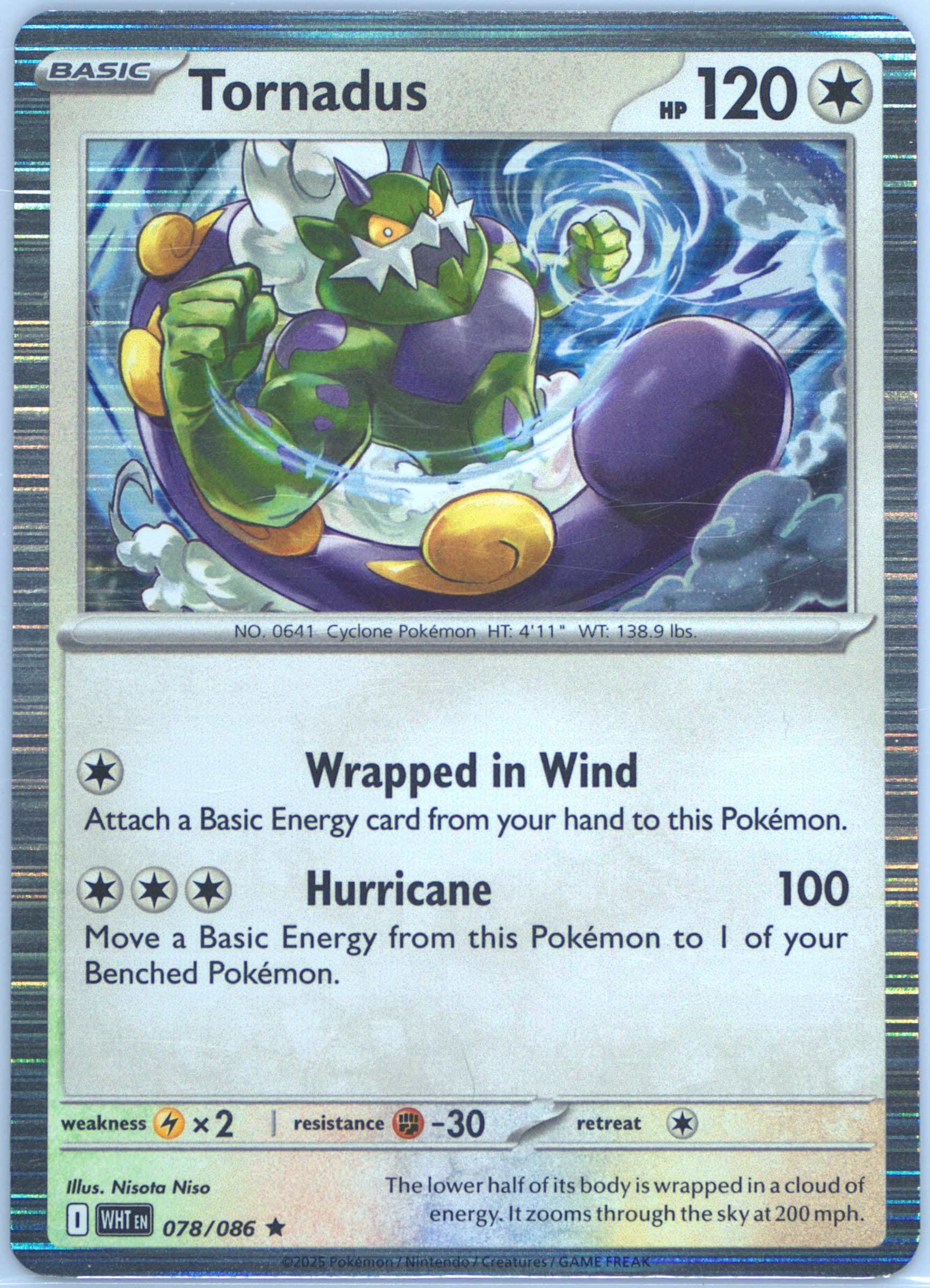 Tornadus (078) 2025 Pokemon Wht EN-White Flare