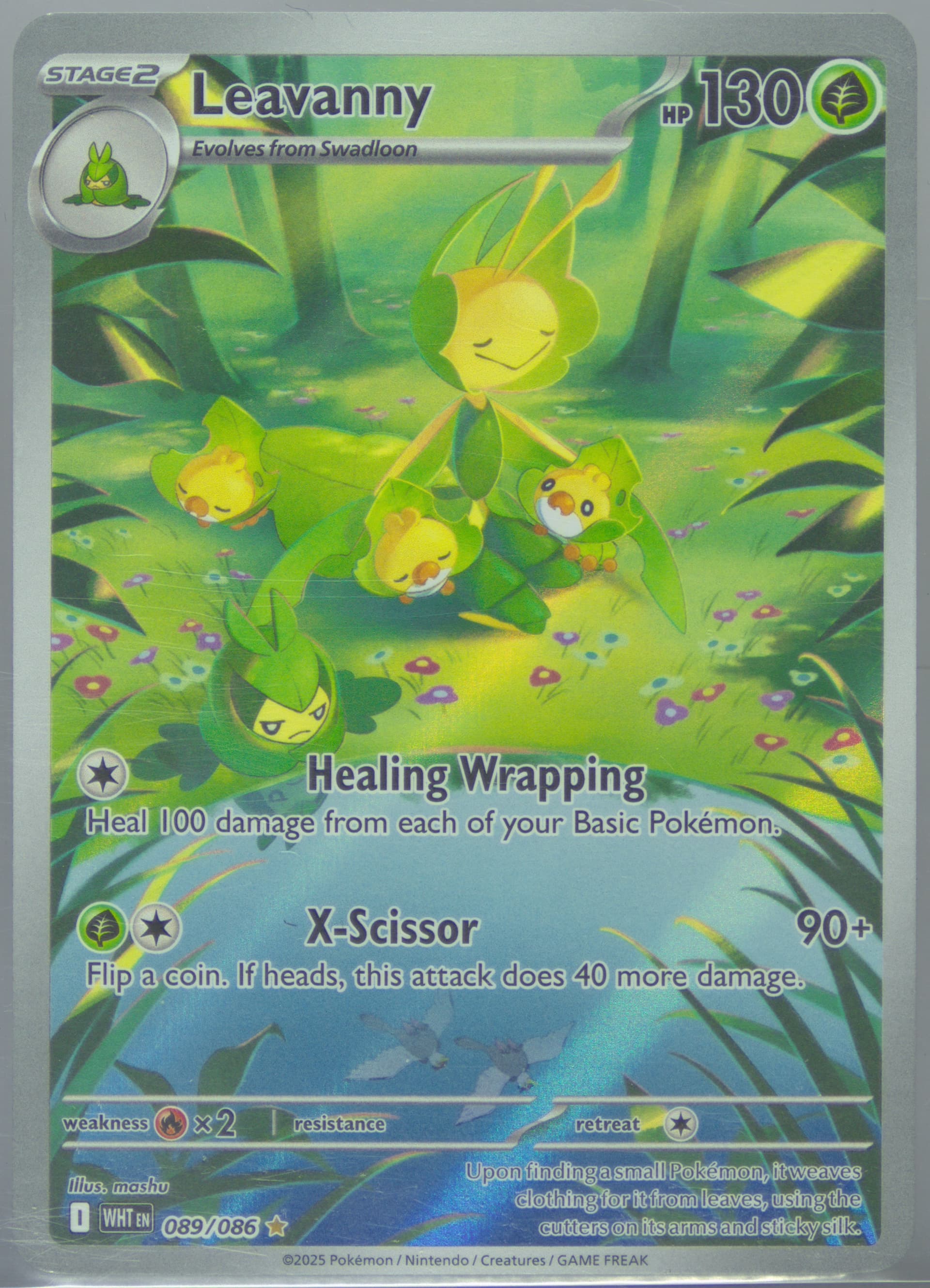 Leavanny Illustration Rare (089) 2025 Pokemon Wht EN-White Flare