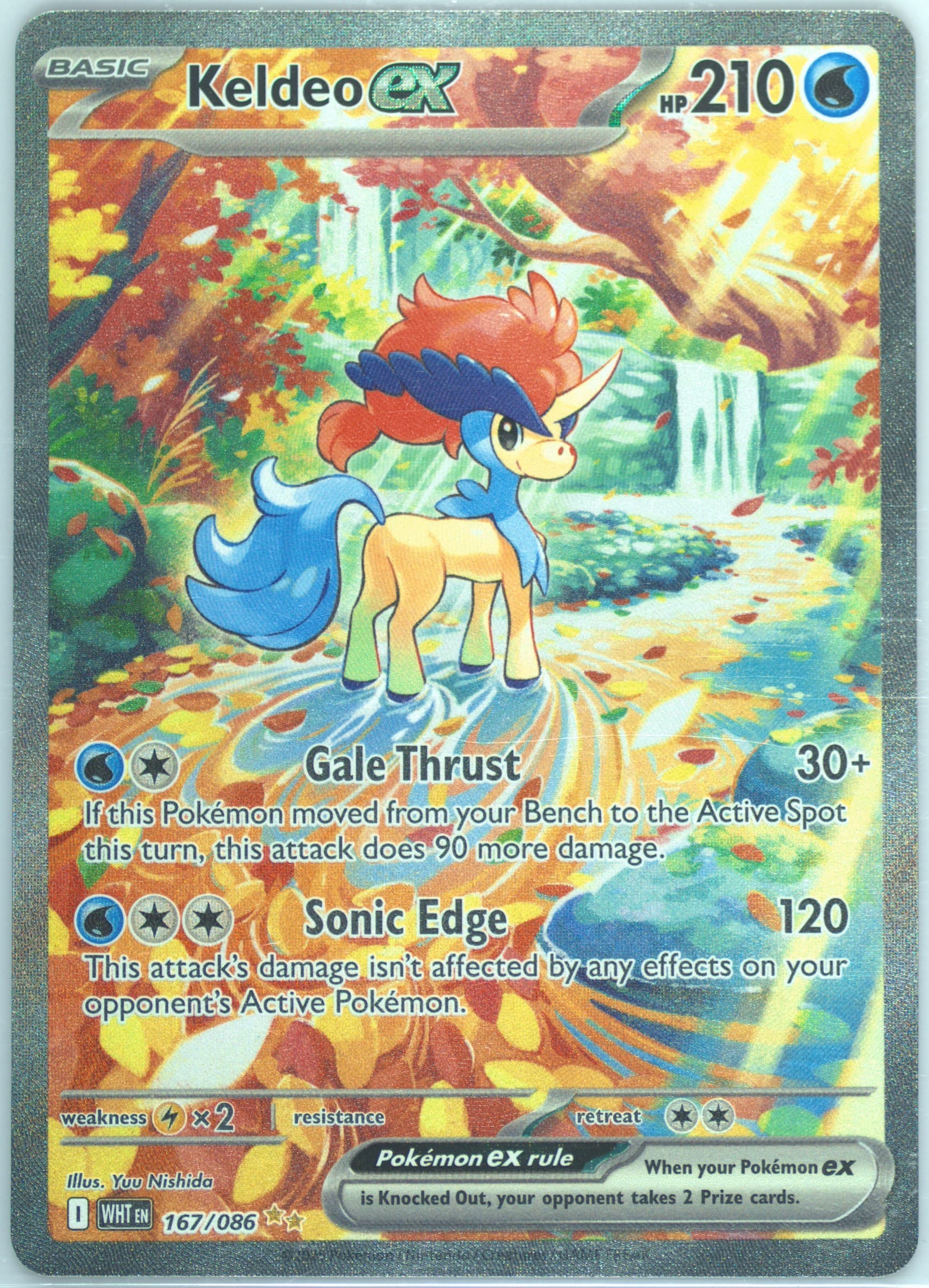 Keldeo EX Special Illustration Rare (167) 2025 Pokemon Wht EN-White Flare