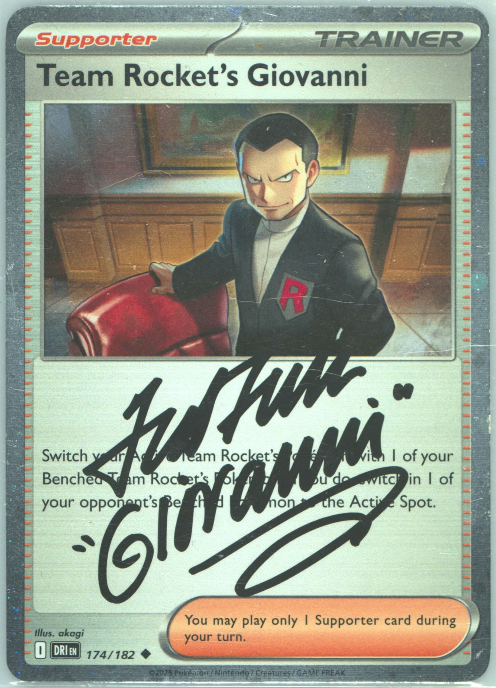 Team Rocket's Giovanni Team Rocket's Mewtwo EX Box (174) 2025 Pokemon Dri EN-Destined Rivals