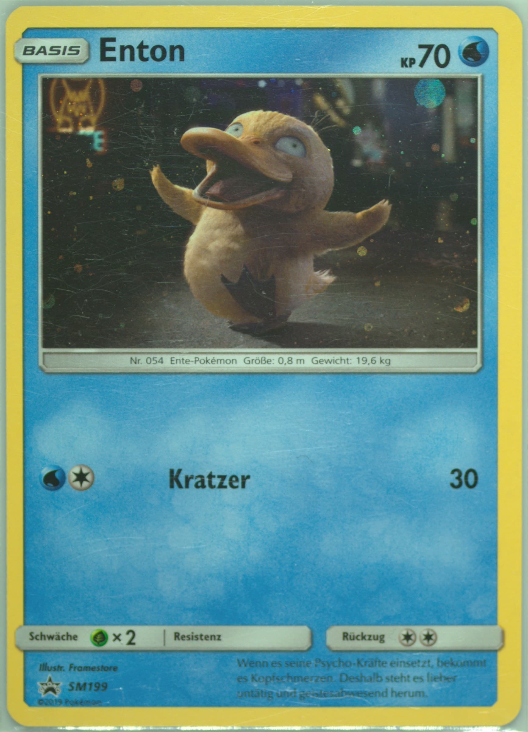 Enton Detective Pikachu Store Event-Germa (SM199) 2019 Pokemon SM Black Star Promo