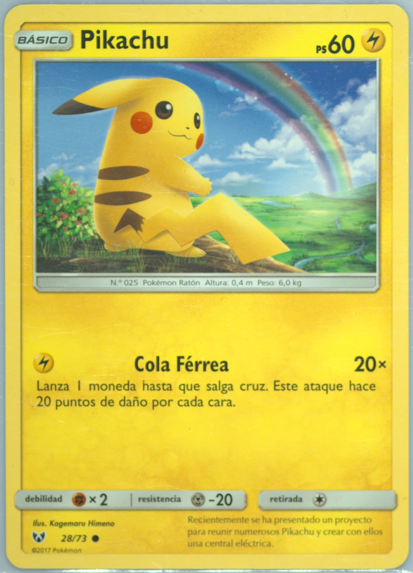 Pikachu Spanish (28) 2017 Pokemon Sun & Moon Shining Legends
