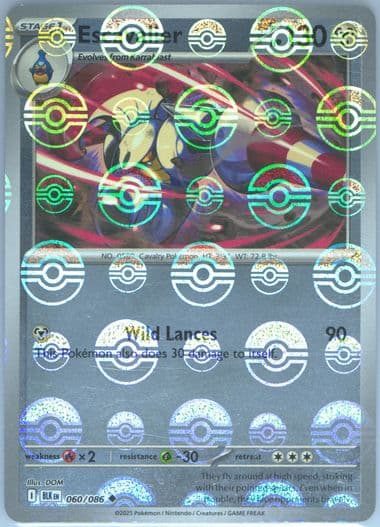 Escavalier Poke Ball Reverse Holo (060) 2025 Pokemon Blk EN-Black Bolt