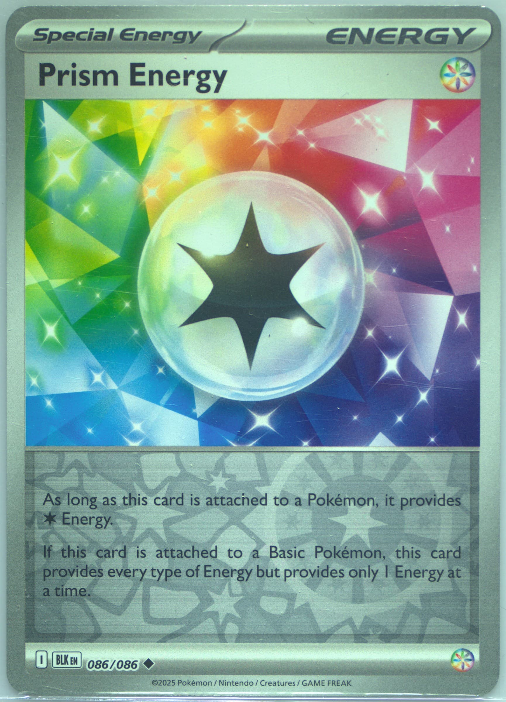 Prism Energy Poke Ball Reverse Holo (086) 2025 Pokemon Blk EN-Black Bolt