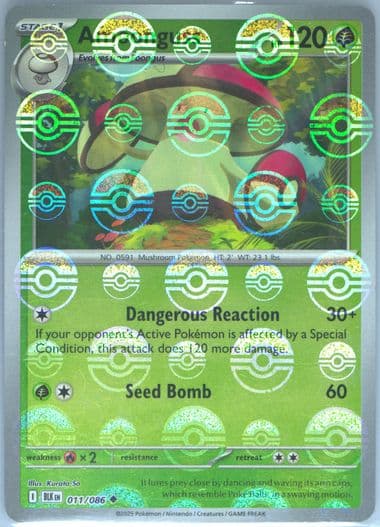 Amoonguss Poke Ball Reverse Holo (011) 2025 Pokemon Blk EN-Black Bolt