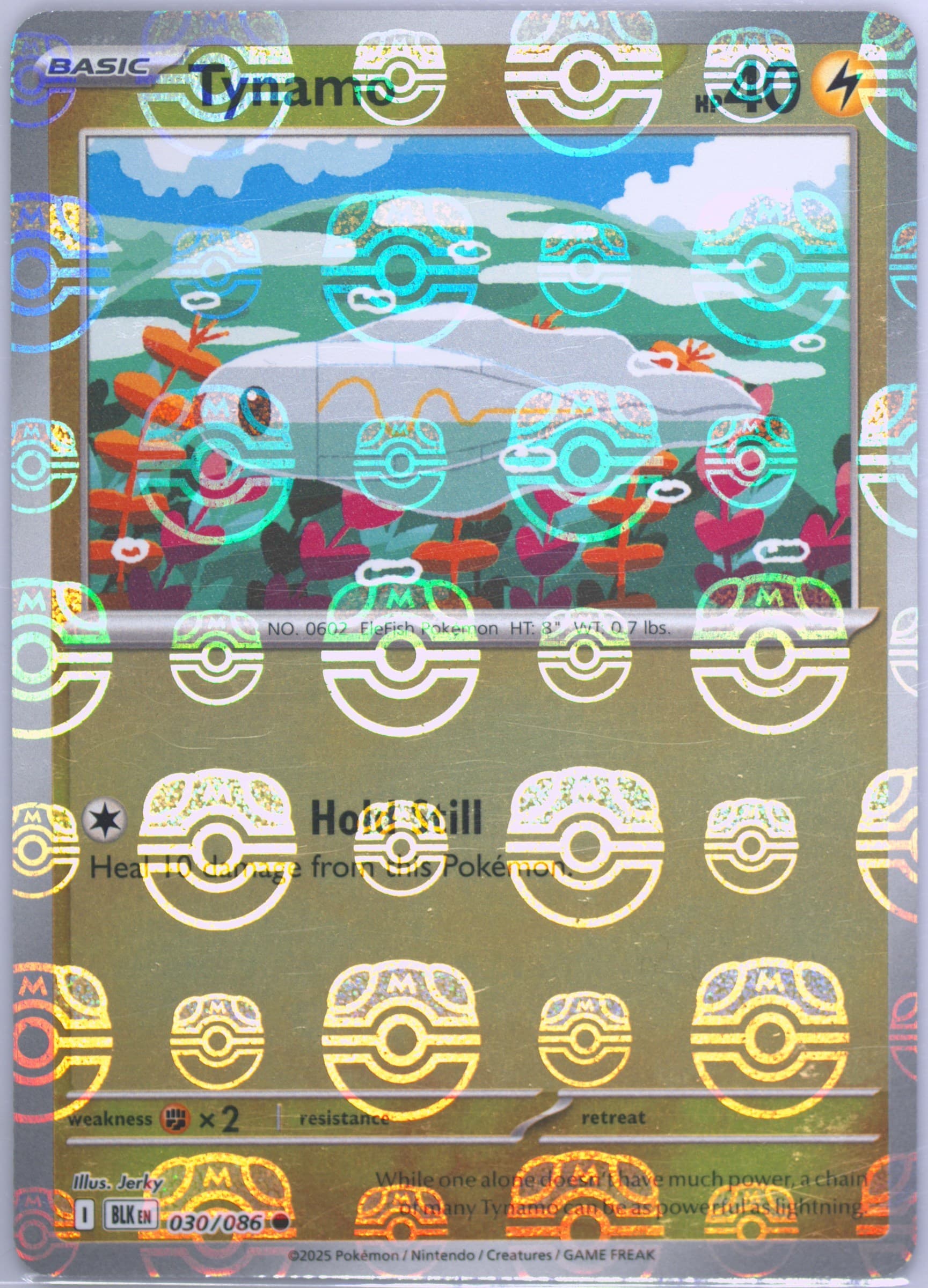 Tynamo Master Ball Reverse Holo (030) 2025 Pokemon Blk EN-Black Bolt