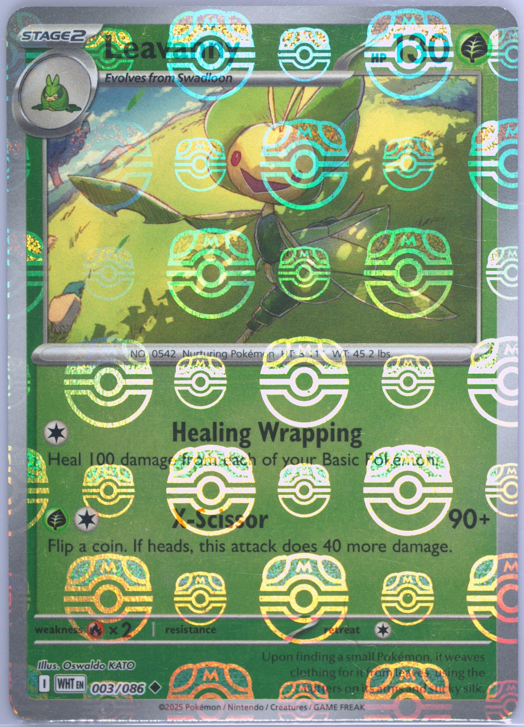 Leavanny Master Ball Reverse Holo (003) 2025 Pokemon Wht EN-White Flare