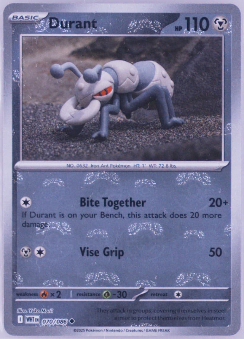 Durant Master Ball Reverse Holo (070) 2025 Pokemon Wht EN-White Flare