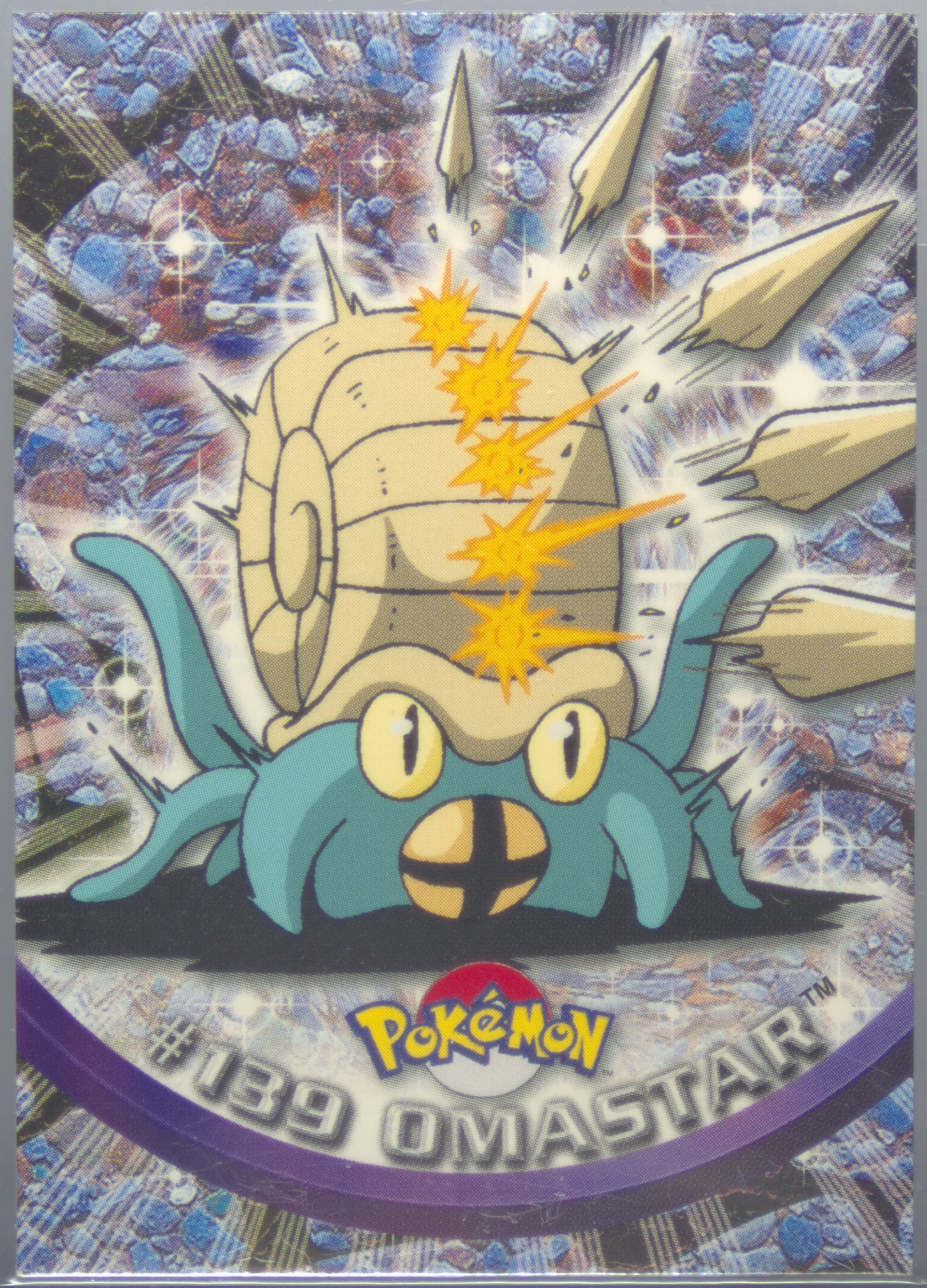 Omastar Italian (139) 2000 Topps Pokemon TV Animation Series 3