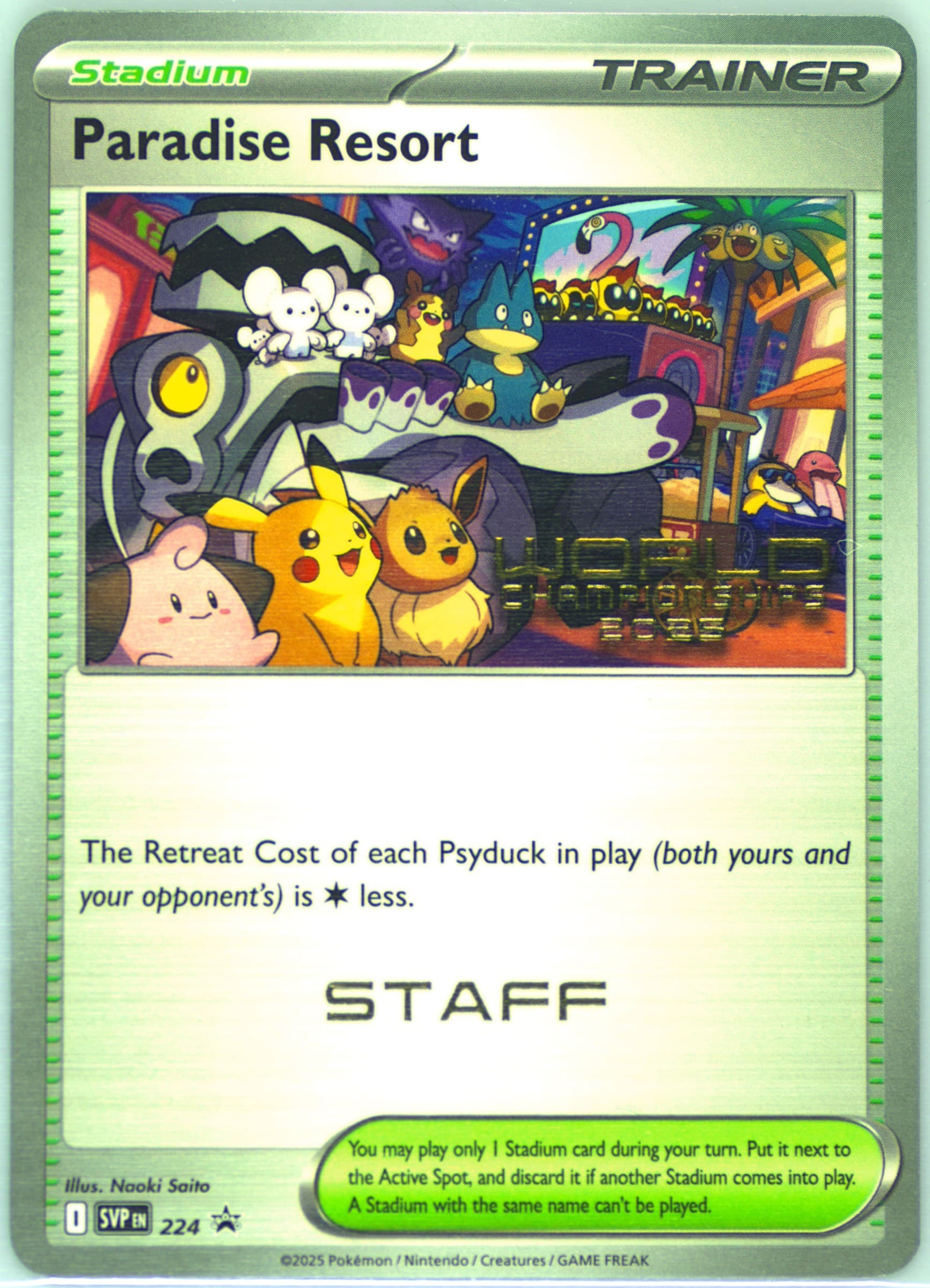 Paradise Resort World Championships 2025-Staff (224) 2025 Pokemon Svp EN-SV Black Star Promo