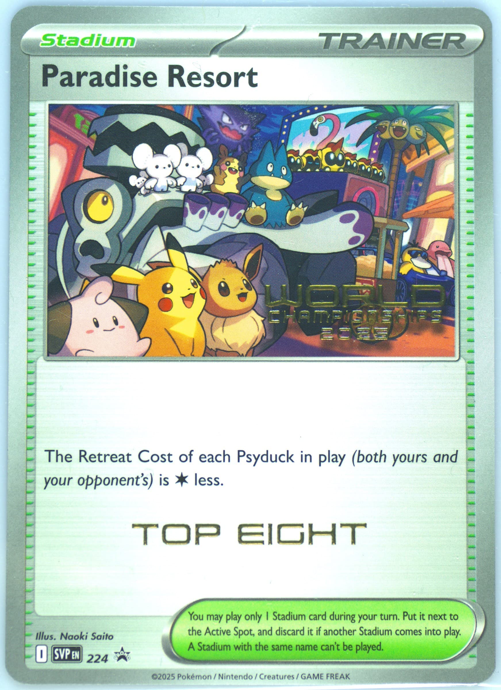 Paradise Resort World Championships 2025-Semifinalist (224) 2025 Pokemon Svp EN-SV Black Star Promo