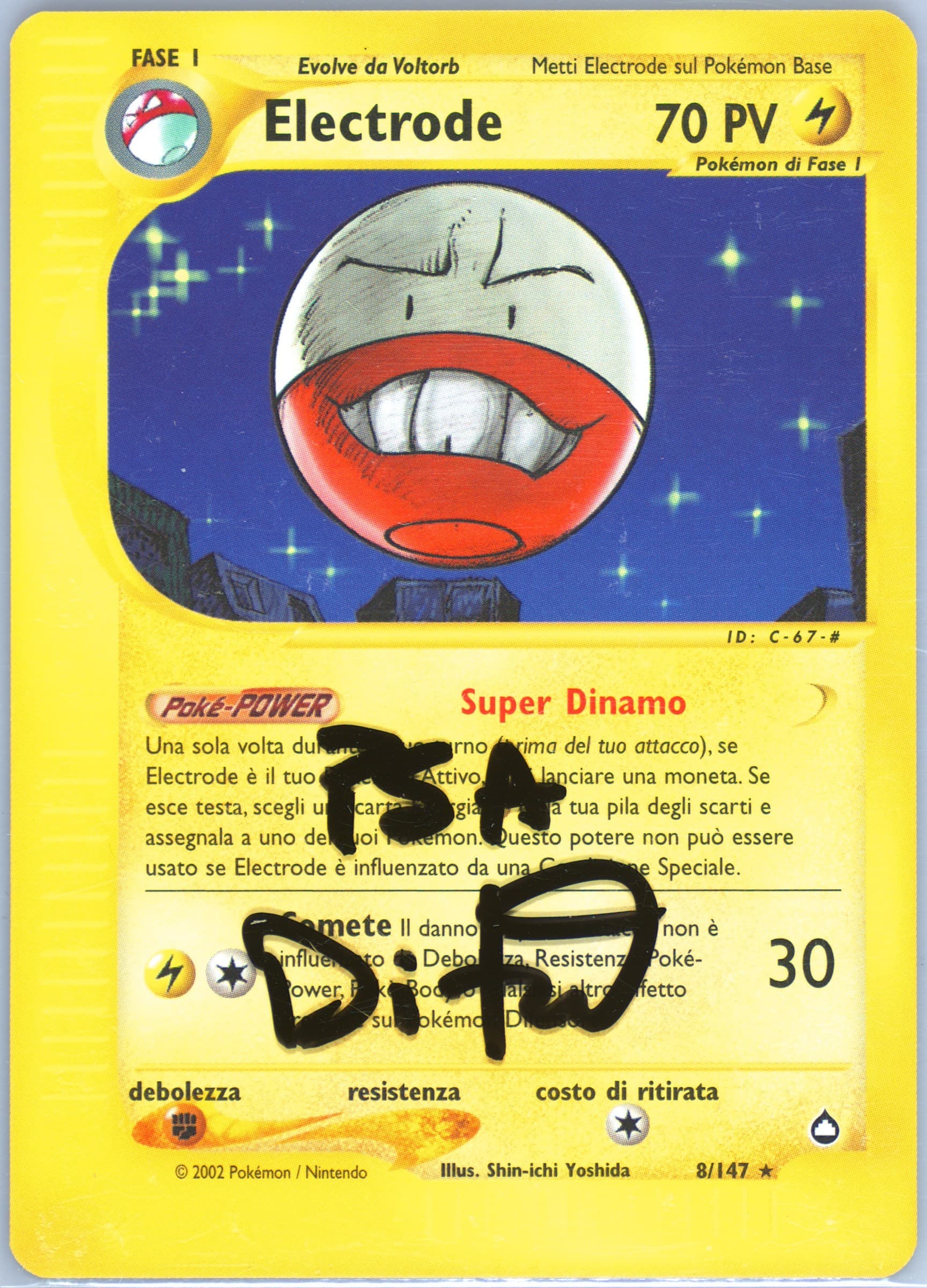 Electrode Italian (8) 2003 Pokemon Aquapolis