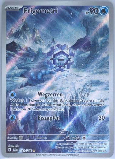 Cryogonal Illustration Rare (111) 2025 Pokemon German Blk de-Black Bolt