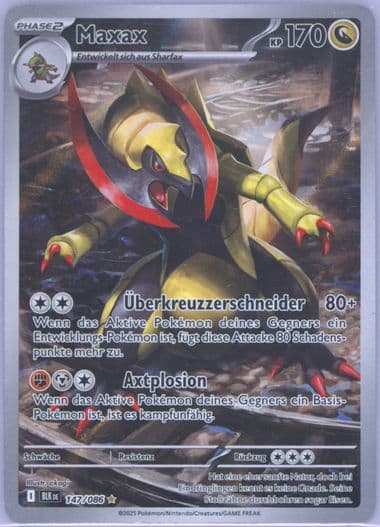 Haxorus Illustration Rare (147) 2025 Pokemon German Blk de-Black Bolt