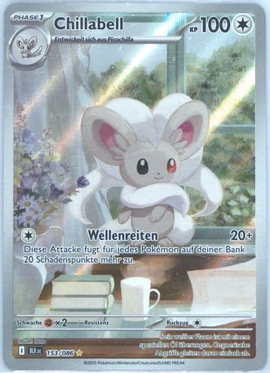Cinccino Illustration Rare (153) 2025 Pokemon German Blk de-Black Bolt