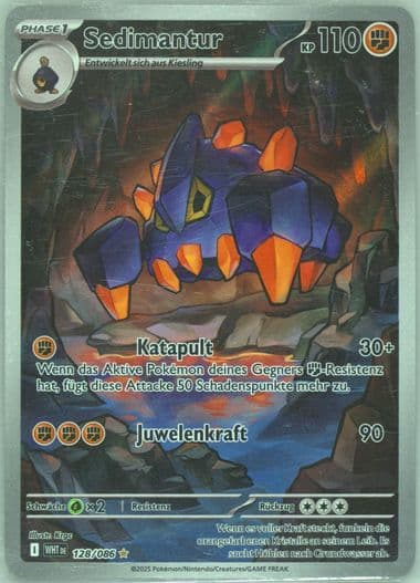 Boldore Illustration Rare (128) 2025 Pokemon German Wht de-White Flare