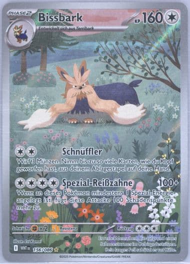 Stoutland Illustration Rare (156) 2025 Pokemon German Wht de-White Flare