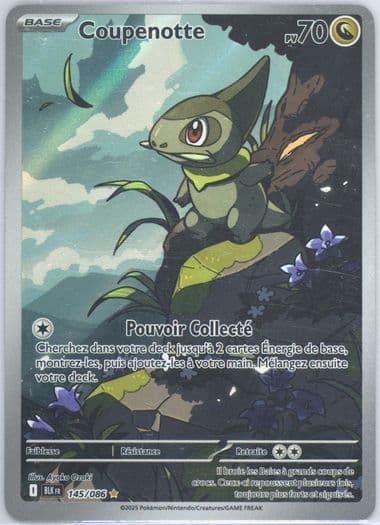 Axew Illustration Rare (145) 2025 Pokemon French Blk FR-Black Bolt
