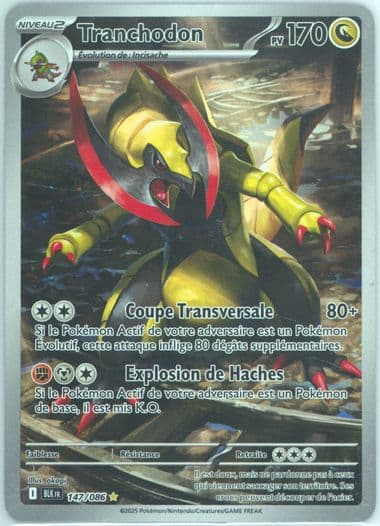 Haxorus Illustration Rare (147) 2025 Pokemon French Blk FR-Black Bolt