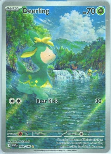 Deerling Illustration Rare (091) 2025 Pokemon French Wht FR-White Flare