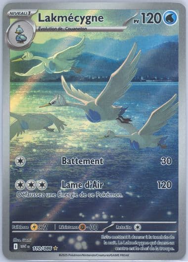 Swanna Illustration Rare (110) 2025 Pokemon French Wht FR-White Flare