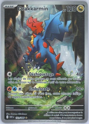 Druddigon Illustration Rare (151) 2025 Pokemon French Wht FR-White Flare