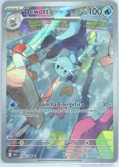 Dewott Illustration Rare (106) 2025 Pokemon Spanish Wht ES-White Flare