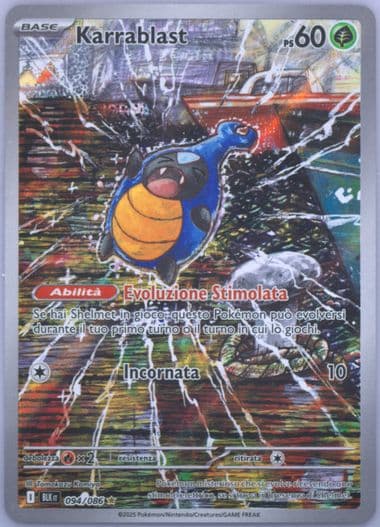 Karrablast Illustration Rare (094) 2025 Pokemon Italian Blk It-Black Bolt
