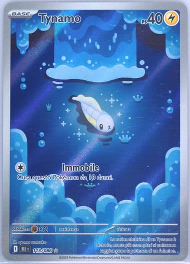 Tynamo Illustration Rare (113) 2025 Pokemon Italian Blk It-Black Bolt