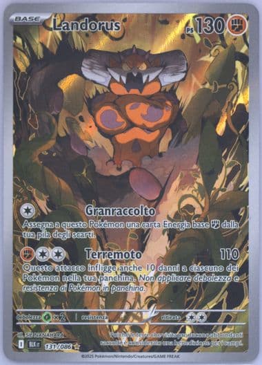 Landorus Illustration Rare (131) 2025 Pokemon Italian Blk It-Black Bolt