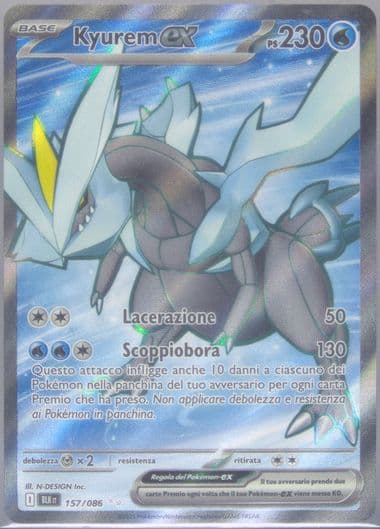 Kyurem EX Ultra Rare (157) 2025 Pokemon Italian Blk It-Black Bolt
