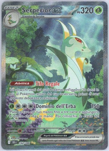 Serperior EX Special Illustration Rare (164) 2025 Pokemon Italian Blk It-Black Bolt