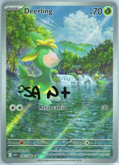 Deerling Illustration Rare (091) 2025 Pokemon Italian Wht It-White Flare