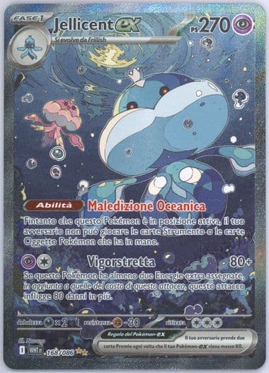Jellicent EX Special Illustration Rare (168) 2025 Pokemon Italian Wht It-White Flare
